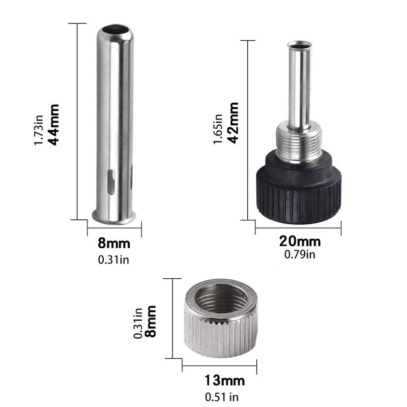 illombo 936 Soldering Iron Sleeve Kit Replacement of Broken Parts