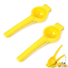 2 PCS Lemon Squeezers Manual Lemon Juicer Easy To Clean Juicer Squeezer Lemon Juicer Squeezer Squeezer Manual Citruskitchen Metal Lemon Squeezer Lemon Juicer Squeezer Easy To Use(Yellow)