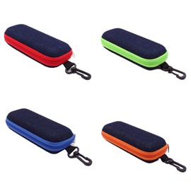 CTForest Pack of 4 Soft Glasses Case, Glasses Case, Hard Case, Portable Hard Glasses Case, Make Your Glasses Safer, black