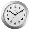 Acctim 74367 Peron Radio Controlled Wall Clock, Silver, 23 cm