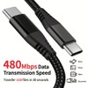 Life-Tech 60W USB-C to USB-C Nylon Braided Fast Data/Charger Cable