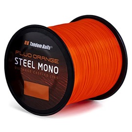 Tandem Baits Mono Fluo Fishing Line for Fishing Rod, Fishing Accessories for Carp Rod, Nylon Line for Large Fishing, Carp Accessories for Professionals & Hobby Anglers, 12 m, 3 mm, Orange