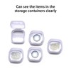 FANGZ 36Pcs Plastic Storage Containers Small Bead Box, Mini Clear