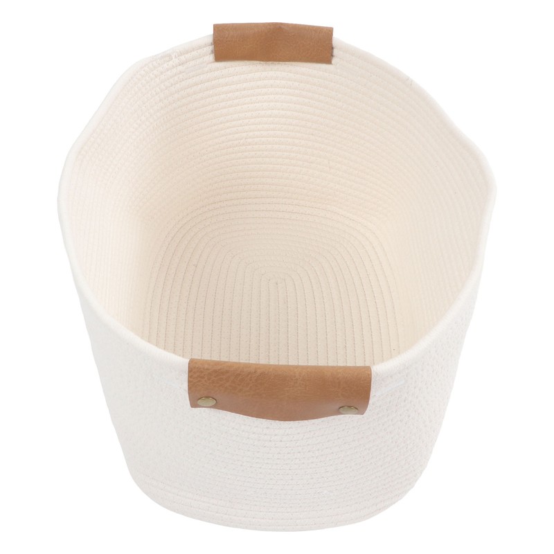 Cotton Rope Basket Large Capacity Multifunction Rope Woven Blanket Basket