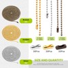 Keadic 93Pieces Beaded Pull Chain Extension with Connector for Ceiling