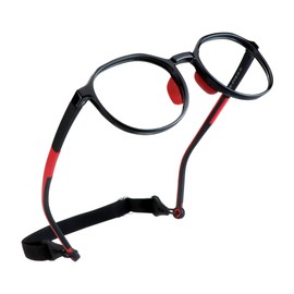 LifeArt Kid Blue Light Blocking Glasses, Filter 85% of Harmful Blue Light, Anti Eyestrain and Blurry, Computer Glasses(Black Red)