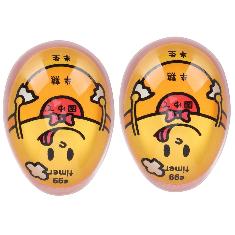 2Pcs Eggtimer Color Changing Resin Kitchen Timer for SoftBoiled Boiled