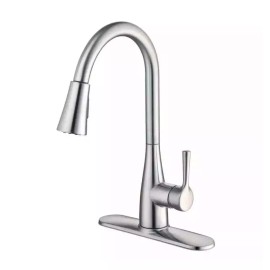 Glacier Bay Sadira Pull-Down Sprayer Kitchen Faucet in Stainless Steel