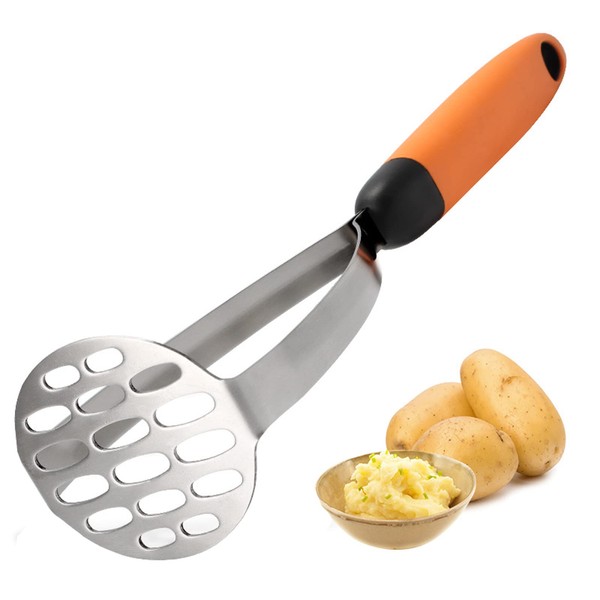 JMYDecor Potato Masher Stainless Steel Potato Masher for Heavy Food