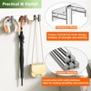 VINHOLD Wall Mounted Coat Rack-3 Hooks, Heavy Duty Stainless Steel