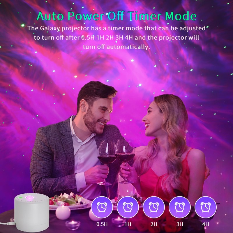 Galaxy Projector, Star Projector for Bedroom, Galaxy Light Projector with