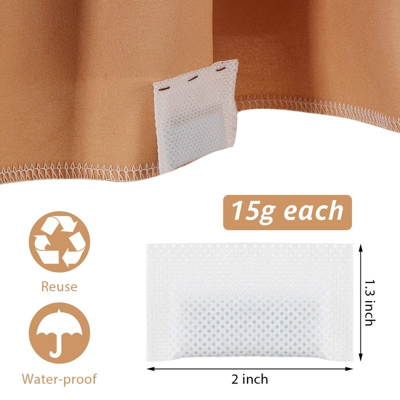 Boao 20 Pcs Drapery Weights for Curtains Fabric Curtain Weights
