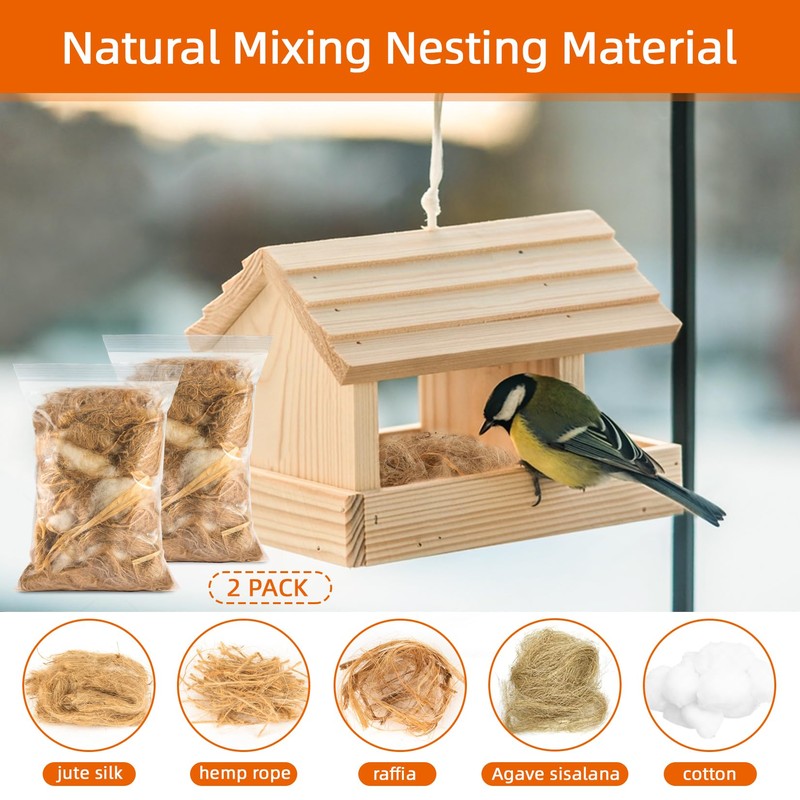 Sukh 2 Pack Bird Nesting Material - Bird Nests Bedding