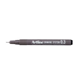 Artline System Drawing Pen 0.3mm Black (Pack of 12)