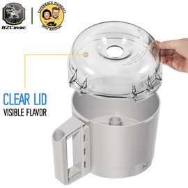 106458S Lid and 112204S Gray Bowl Combo for Robot Coupe R2 Series, 3-Quart Replacement Set