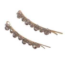 Topkids Accessories Beautiful Sparkly Beaded Hair Grips for Prom, Bride or Flower Girl, Womens Hair Clip, Bobby Pins, Kirby Grip Accessory Hair Accessory