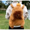 Mochila Capibara cute kawaii, Mochila escolar bolso de kapibara, peluche