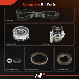 A-Premium Engine Timing Belt Kit with Water Pump Compatible with Volkswagen Jetta 1999-2008/2011-2015, Golf 1999-2006, Beetle 1998-2005, Golf City 2007-2010, Jetta City 2007-2008 - SOHC 2.0L