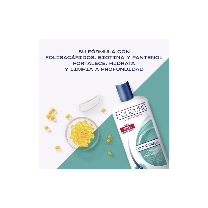 Shampoo Folicuré Control Caspa Limpieza Renovadora 700ml