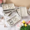 Snblzhef 8 Pcs Stackable Jewelry Tray Jewelry Organizer Tray Empty