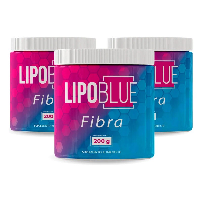 Kit De 3 Fibra Para Bajar De Peso Lipo Blue