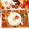Fall Placemats 12 x 18 Inch Cardinal Maple Leaf Autumn