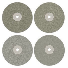 DZQ Diamond Flat Lap Wheel Disc Arbor Hole 8" x 1/2" Abrasive Lap 1500 2000 2500 3000 Grit for Cutting or Sanding Stone and Glass