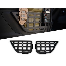 Slim Front Door Molle Pockets for 2011-2018 Jeep Wrangler JK | Replaces The Weak Factory Netting | Slimmer Width for Increased Legroom | Molle Panel Design for Mounting Solutions | Sold as a Pair