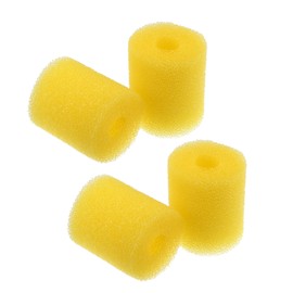 VOCOSTE 4 Pcs Aquarium Pre Filter Foam Roll, Aquarium Foam Sponge Roll Intake Filter Cover Accessories for Fish Tank, Yellow, 7.5x6.5x2cm