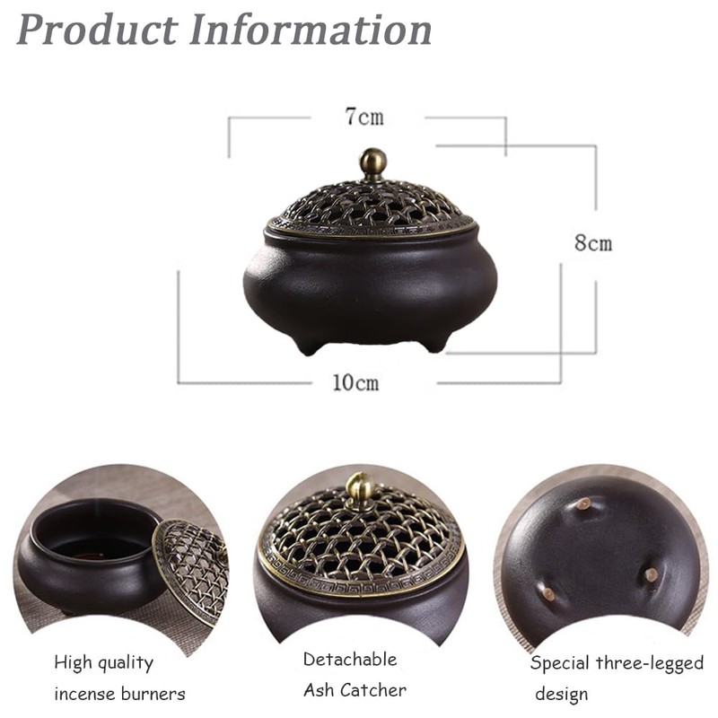 Ceramic Incense Burner Coil Incense Burner Cone Incense Holder Cast