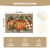 Artoid Mode Polka Dot Pumpkins Vine Fall Placemats Set of