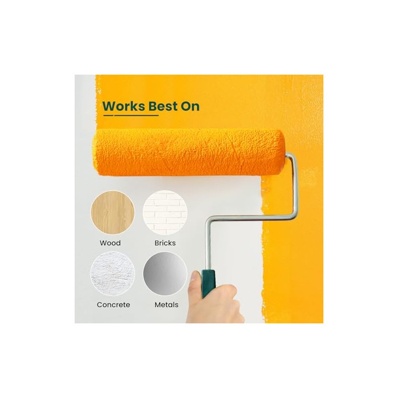 Mister Rui Paint Rollers, 5 Pack, 9 Inch Paint Roller