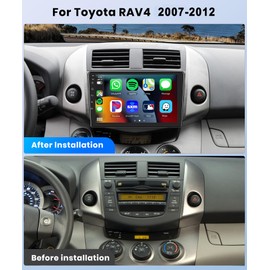 Car Stereo for Toyota RAV4 2006-2012 [ 4+64G 8Core] Wireless Carplay Android Auto,9 inch IPS Touch Screen Radio, Android13/GPS/WiFi/32EQ DSP/59UI/Bluetooth5.0/SWC/Backup Camera&Mic for RAV4 Radio