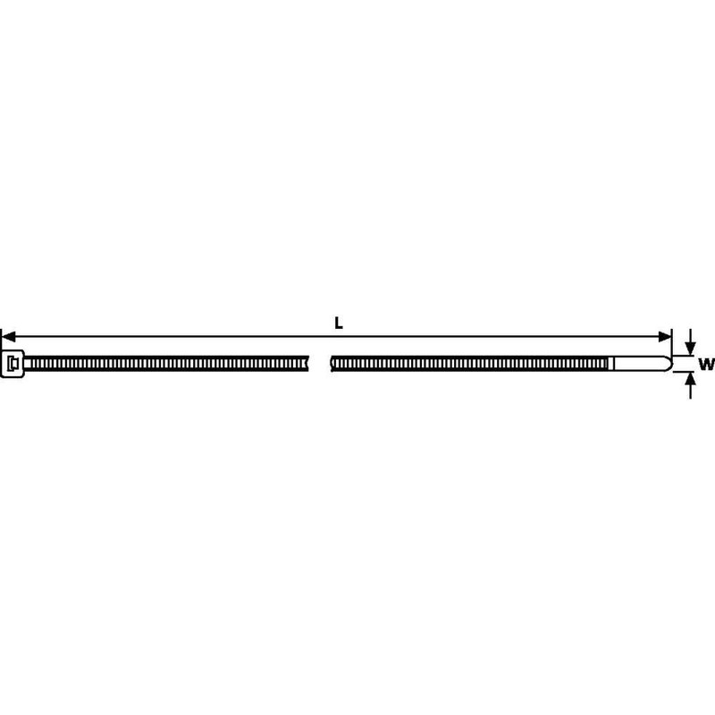 HELLERMANN TYTON KABELBINDER 3,5X190 T30L-N66-NA-C1 100ST