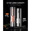 FORLIM Salt and Pepper Grinder Set with Dust Cover, Manual