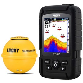 LUCKYLAKER Fish Finder, Waterproof, Wireless, Fish Finder, Throwing, Wakasagi, Bass Fishing
