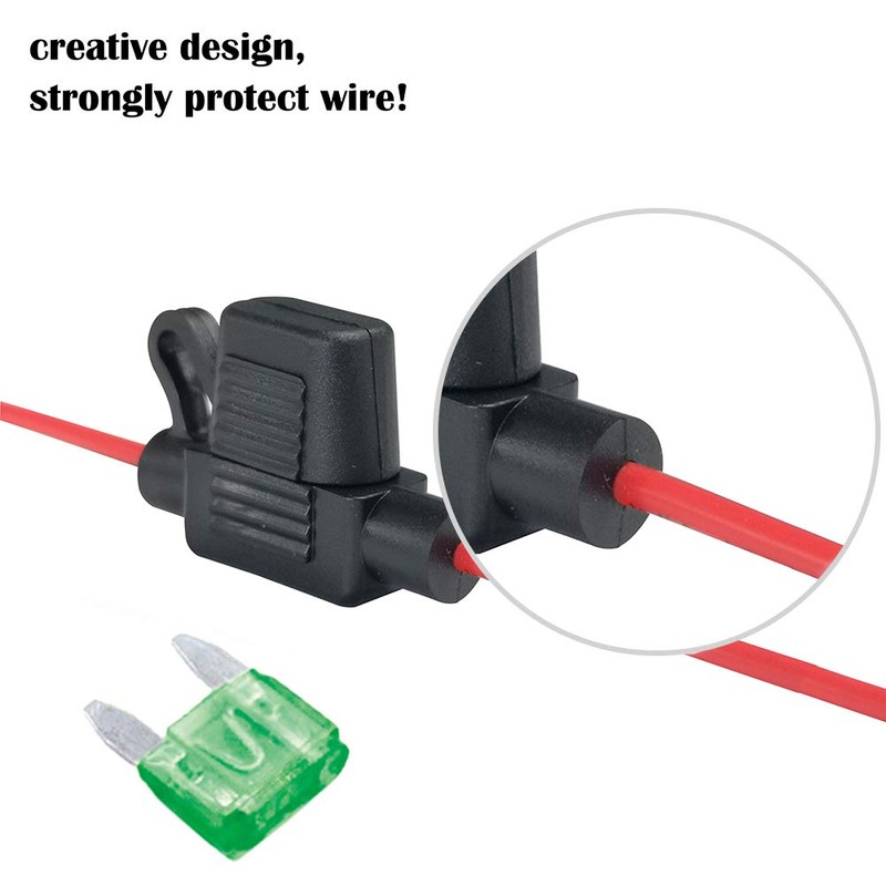 VANTRONIK Waterproof MINI Inline Fuse Holder with 18 Gauge AWG