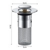 Stainless Steel Sink Strainer with Basket, Sink Plug Strainer, Sink