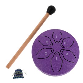 BIUDECO 1Set Portable Mini Tongue Drum Note Percussion Instrument Compact Handpan for the Go for Young Musicians