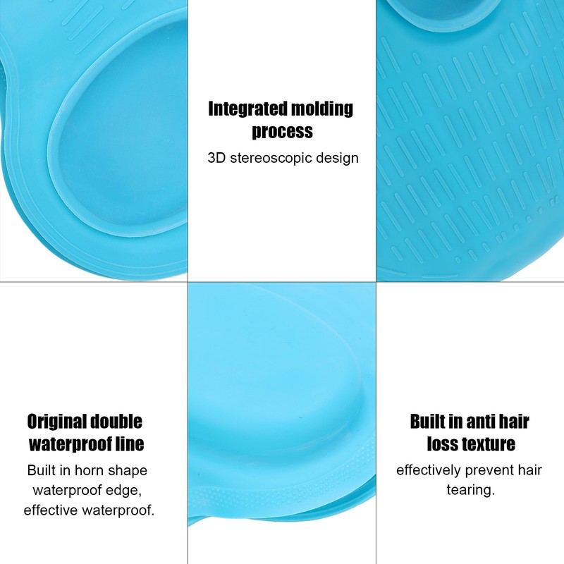 High Elasticity Children Silicone Swimming Cap 3D Ear Protection Swimming