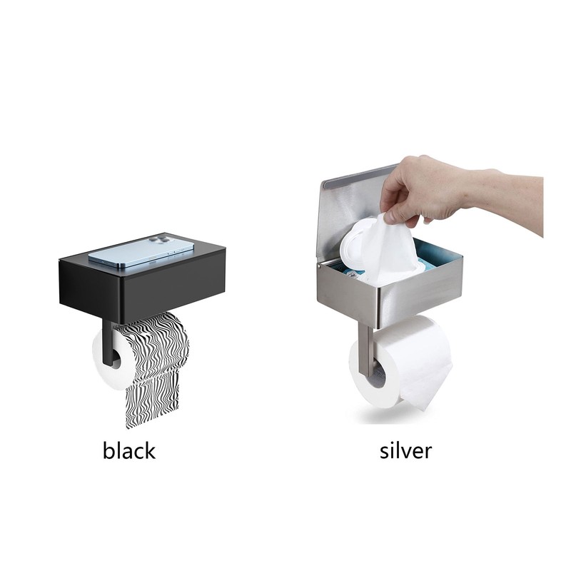 Rolling Paper Rack Can Put Wet Wipes Stainless Steel Drawer