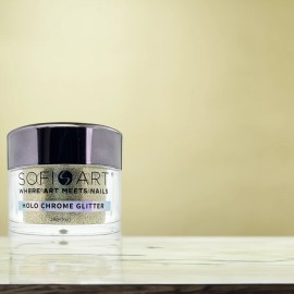 Sofi-Art Holographic Chrome Nail Glitter - Holo Yellow #GLS015 - 1 oz