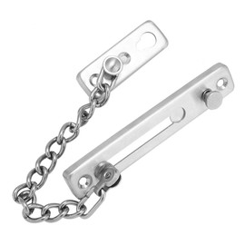 Cerradura de La Cadena de La Puerta Cerradura de Seguridad Cerradura de La Cerradura de La Cadena Inoxidable Duradera Antirrobo Puerta de Acero Cerradura de La Cadena de La Puerta de Seguridad(2#)