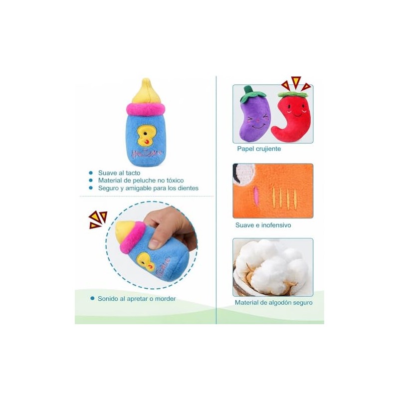 PUBAMALL Juguetes para Perros de Entrenamiento Molar, Set de 12
