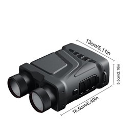 SPOFLYINN N002 Goggles 4k Infrared Digital Binoculars Full Color Hd Visible Device for Photo Video Black