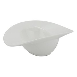 10 Strawberry Street Whittier 5.4" Samba Oval Rim Bowl, Set of 6, White