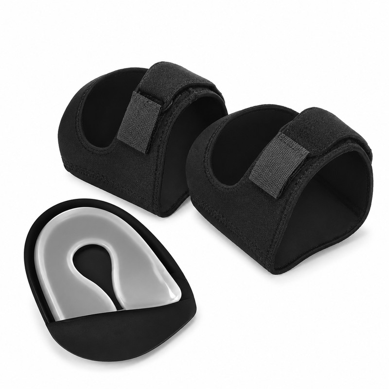 Silicone Heel Cups for Walking Comfort – U-Shaped Foot Support