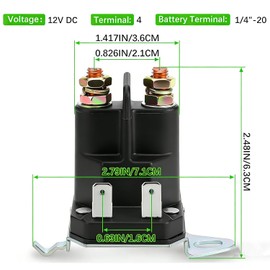 582042801 192507 Solenoide de arranque de 12 V para H-usqvarna Craftsman YS4500 LT2000 YT3000 582042802 532192507 Tractor de cortacésped #532192507 58 4444444802 582042801 862-1221-211-20 812-1221-211