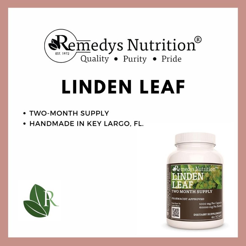 Remedy's nutrition Linden Leaf & Flowers | 1,000 mg, 60