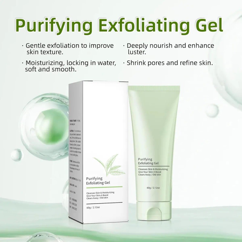 Gel Exfoliante Purificante, Exfoliante Facial De Limpieza Pr